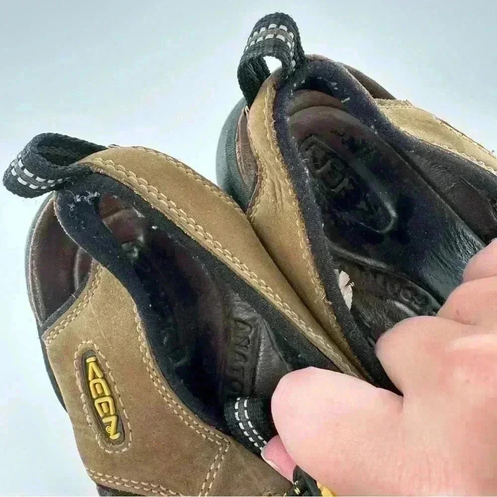 Keen mens sandals 9.5 40 brown nubuck leather outdoors walking gorpcore hiking - Picture 10 of 12
